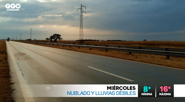Nublado, probabilidad de lluvias débiles y humedad elevada | Córdoba