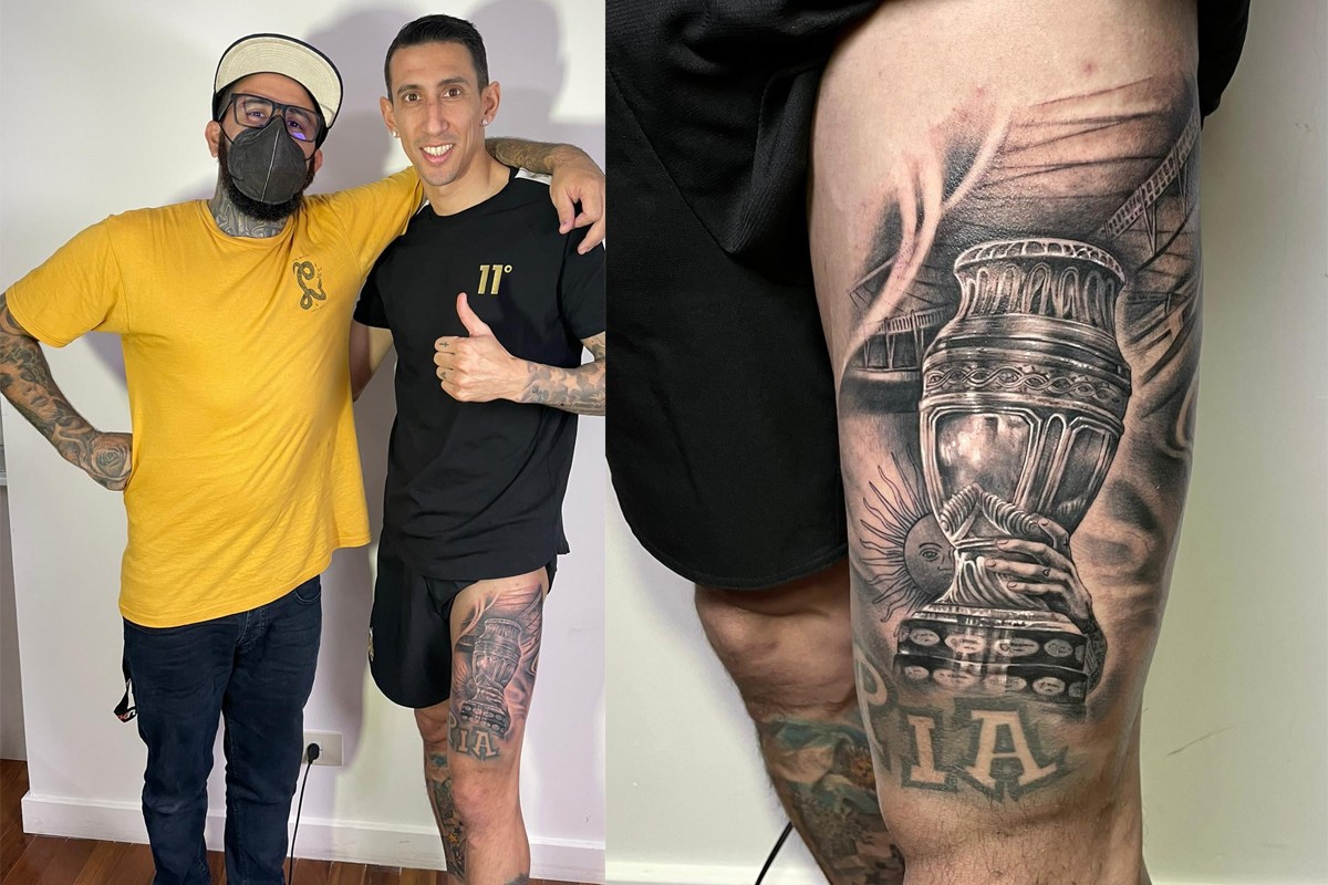 Di María se tatuó una gigante Copa América | Deportes