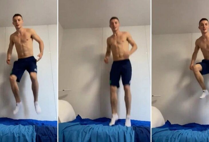 Video: Un atleta probó las camas “anti-sexo” de la Villa Olímpica | Deportes
