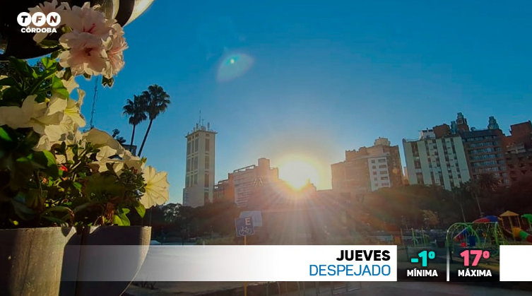 Ambiente polar, cielo despejado, máxima 17° | Córdoba