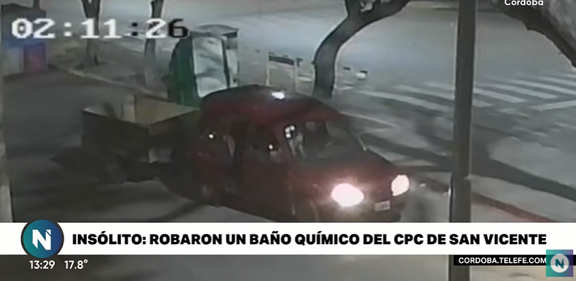 Insólito: se robaron un baño químico en el CPC de San Vicente | Córdoba