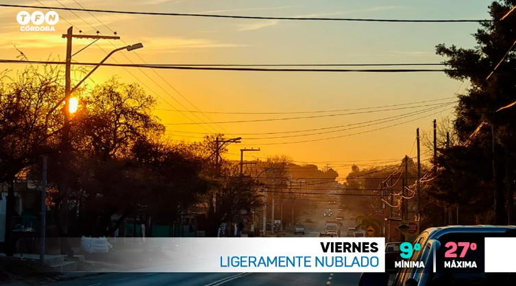 Buen tiempo, ascenso de temperatura, máxima de 27° | Córdoba