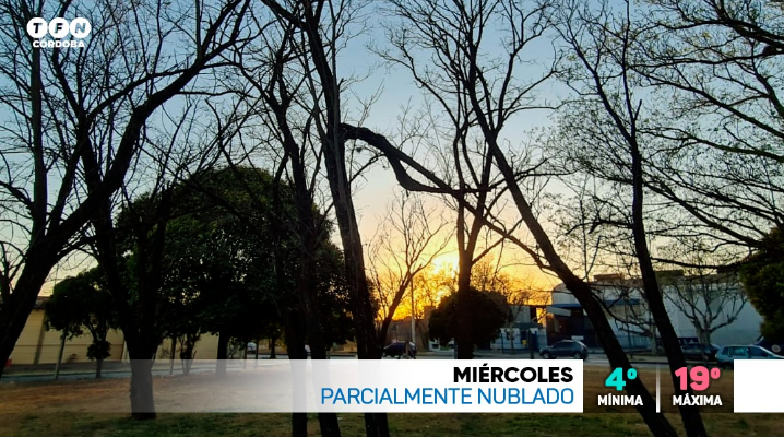 Tiempo frío por la mañana, seco, máxima de 19° | Córdoba