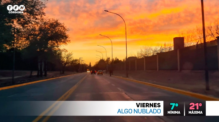 Fresco por la mañana, seco, ascenso de temperatura, máxima de 21° | Córdoba