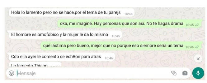 Denuncia: no le quisieron alquilar un departamento porque su pareja es trans | Actualidad