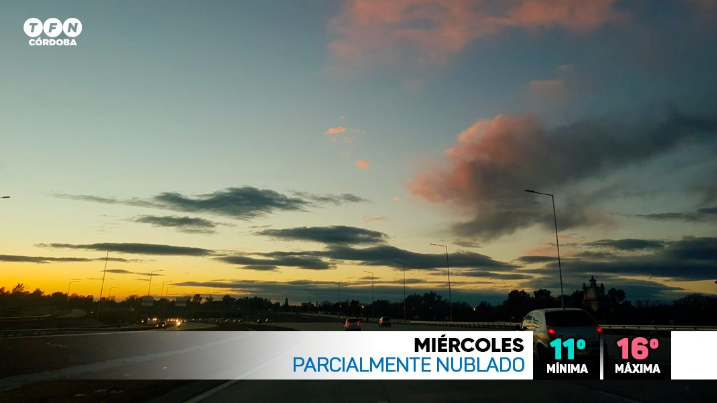 Anticipan inestabilidad, viento sur, máxima de 16° | Córdoba
