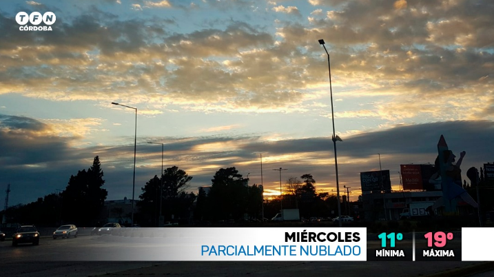Llovizna, inestable, máxima de 19° | Córdoba