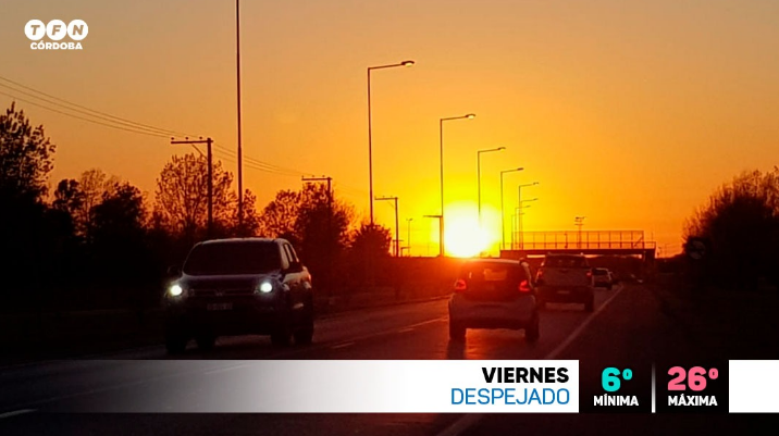 Fresco por la mañana, estable, máxima de 26° | Córdoba