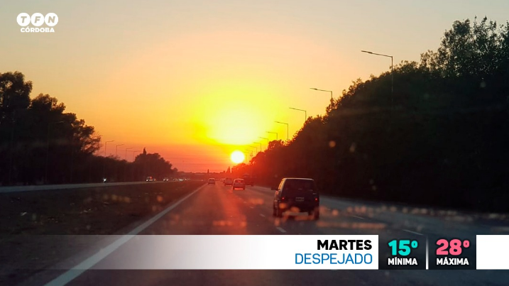 Cálido, seco, aumento temperatura, máxima de 28° | Córdoba