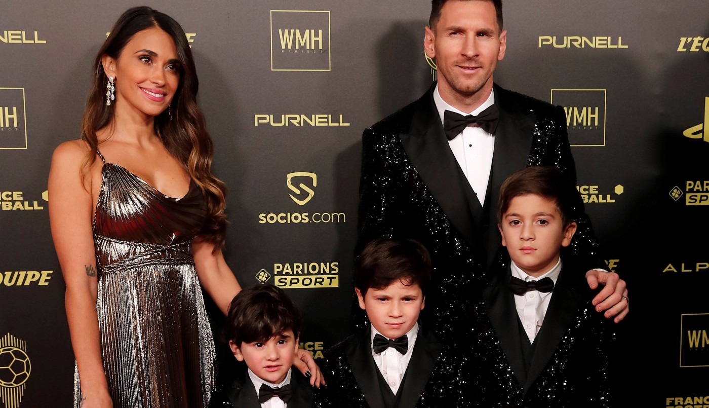 Balón de Oro: todos hablan del look de Messi, Antonela Roccuzzo y sus hijos | Deportes