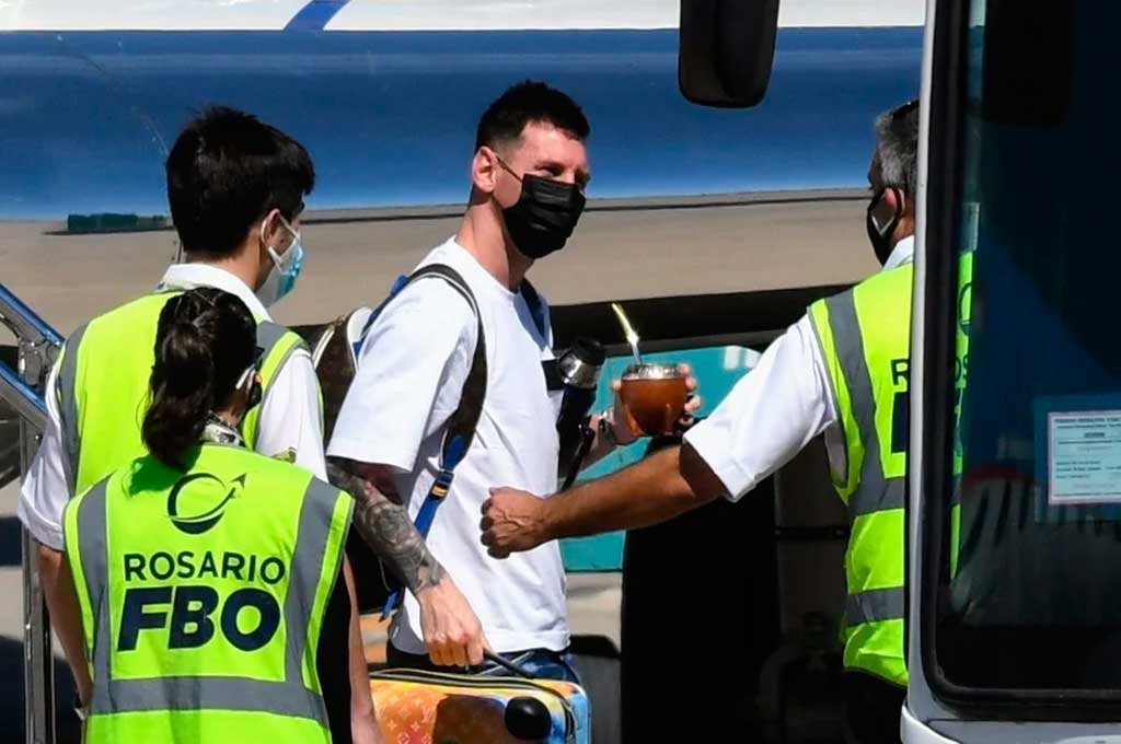 A puro mate, llegó Messi a Rosario para pasar las Fiestas | Deportes