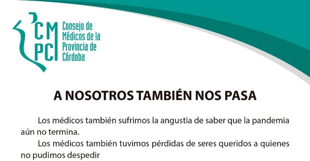 El Consejo de Médicos publicó un emotivo comunicado ante las agresiones que sufrieron | Córdoba
