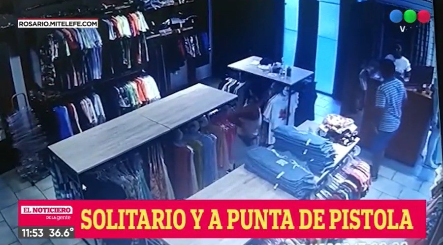 Video: asalto a mano armada en un local comercial de pleno centro de Rosario | Actualidad