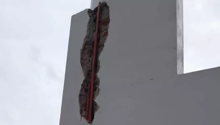 Un rayo rompió parte de la pared de una casa | Actualidad