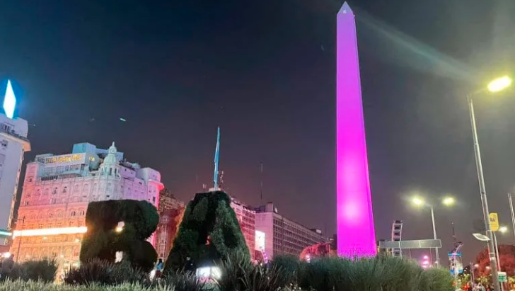 El motivo por el que el Obelisco se tiñó de violeta este viernes: 9z Team | Actualidad