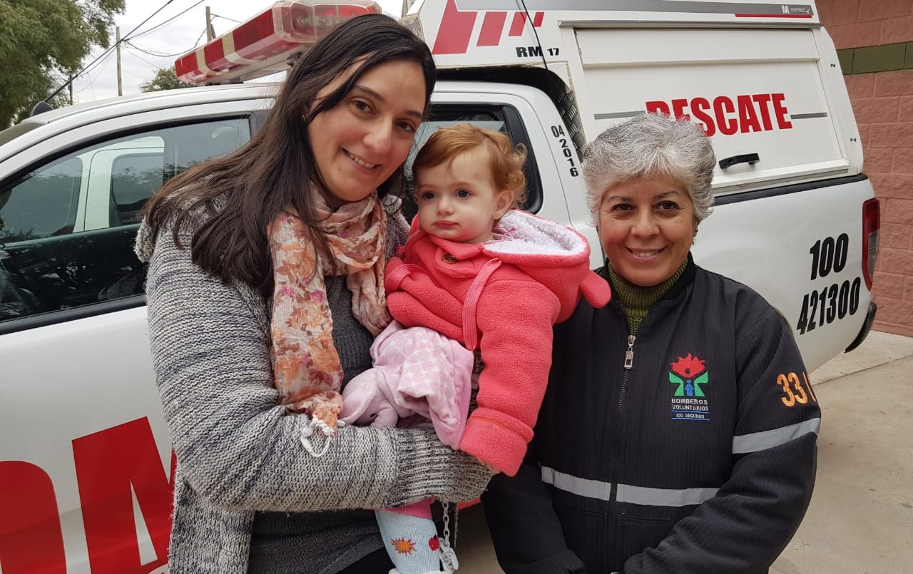 Bombera le salvó la vida a una beba de un año | Córdoba