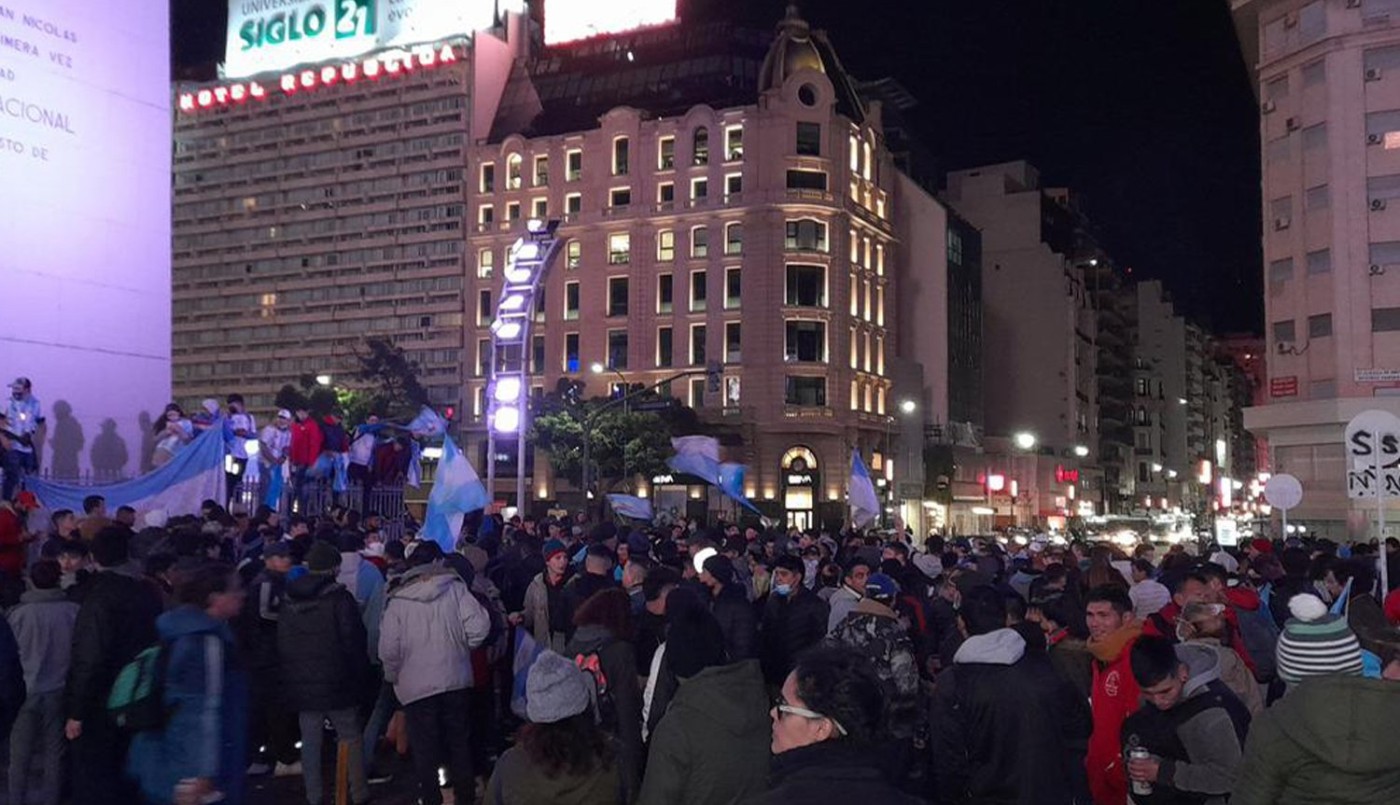 Un festejo "mundialista" de los hinchas argentinos desde el Obelisco hacia todo el país | Deportes