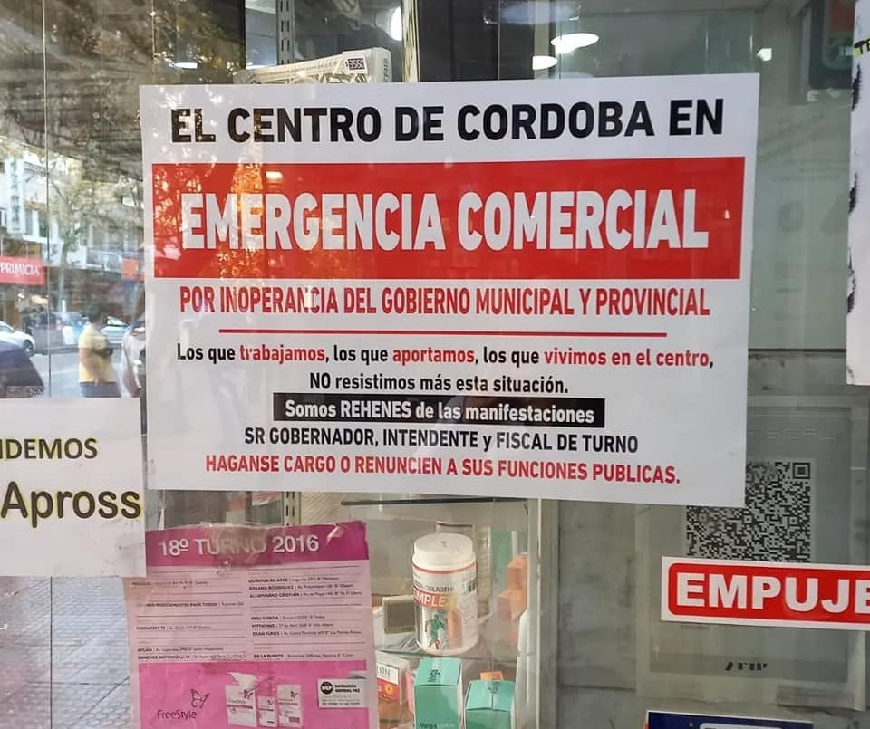 “Ruidazo” de comerciantes en contra de las protestas callejeras | Córdoba