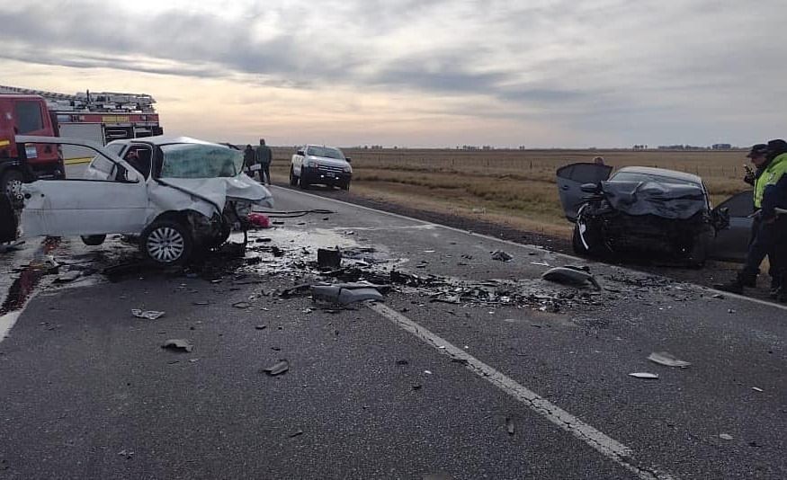 Impactante choque frontal en la Ruta 3: dos muertos | Actualidad
