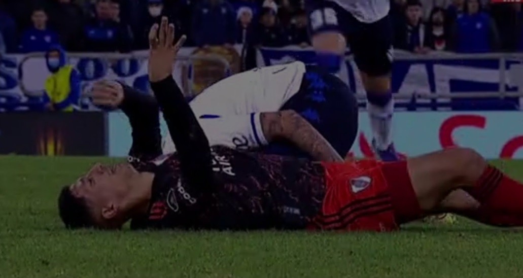 "Está bien": se recupera Aliendro tras el golpe en el partido Vélez-River | Deportes