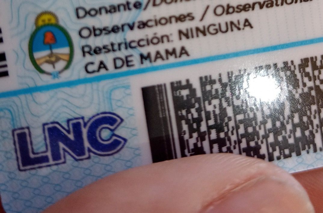 Registraron que tenía cáncer de mama en su carnet de conducir | Córdoba