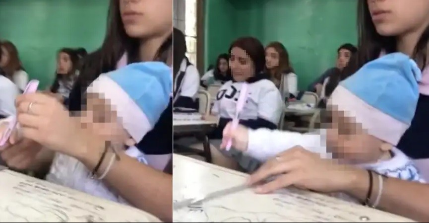 "Bebé promo": no tenía con quien dejar al hijo, lo llevó a la escuela y se volvió el más popular de la clase | Actualidad