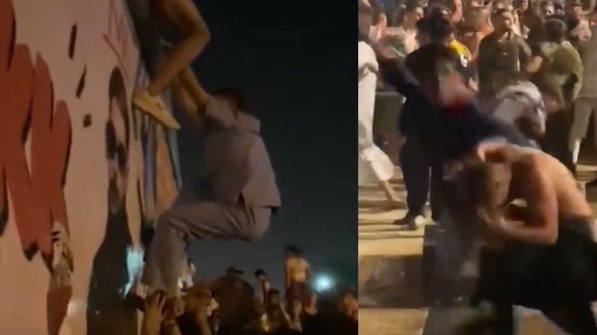 Descontrol en la salida de la fiesta de Halloween | Córdoba