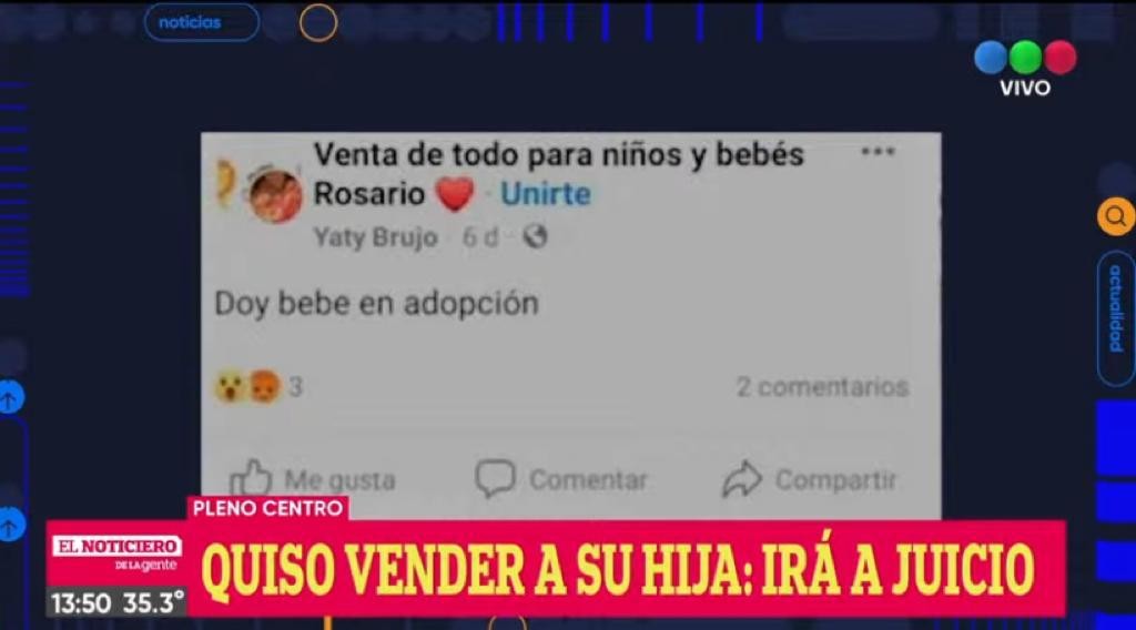 Quiso vender a su beba por Facebook: irá a juicio | Actualidad