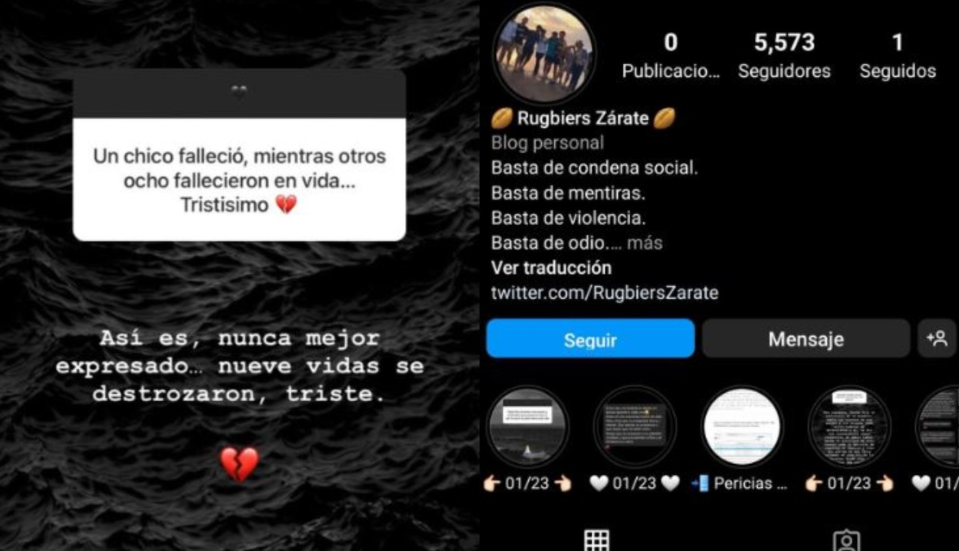 Los rugbiers tenían una cuenta de Instagram para auto defenderse y responder preguntas | Actualidad