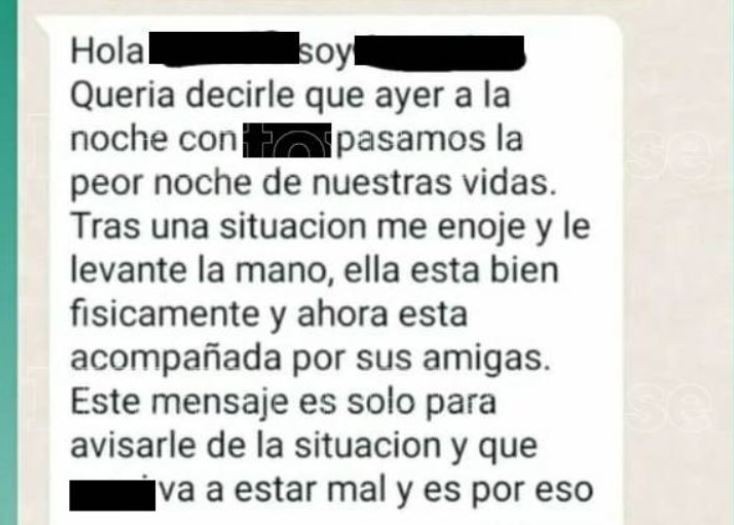 Golpeó a su pareja y luego le avisó a su suegra: "Me enojé y le levanté la mano" | Actualidad