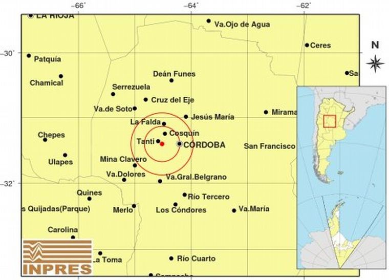 Un sismo de baja intensidad se sintió en algunas localidades de las sierras | Córdoba