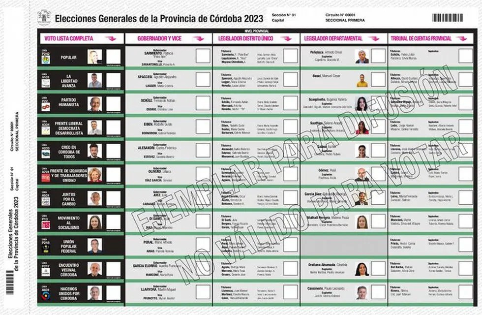 Quiénes son los candidatos a gobernador y cómo se vota con la boleta única | Elecciones 2023