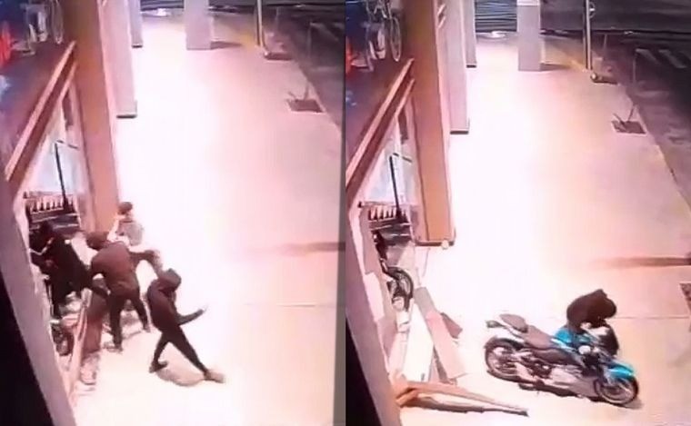 Video: en robo piraña se llevaron cuatro motos de una concesionaria | Córdoba