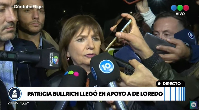 Bullrich: “No venimos a especular con el resultado” | Córdoba