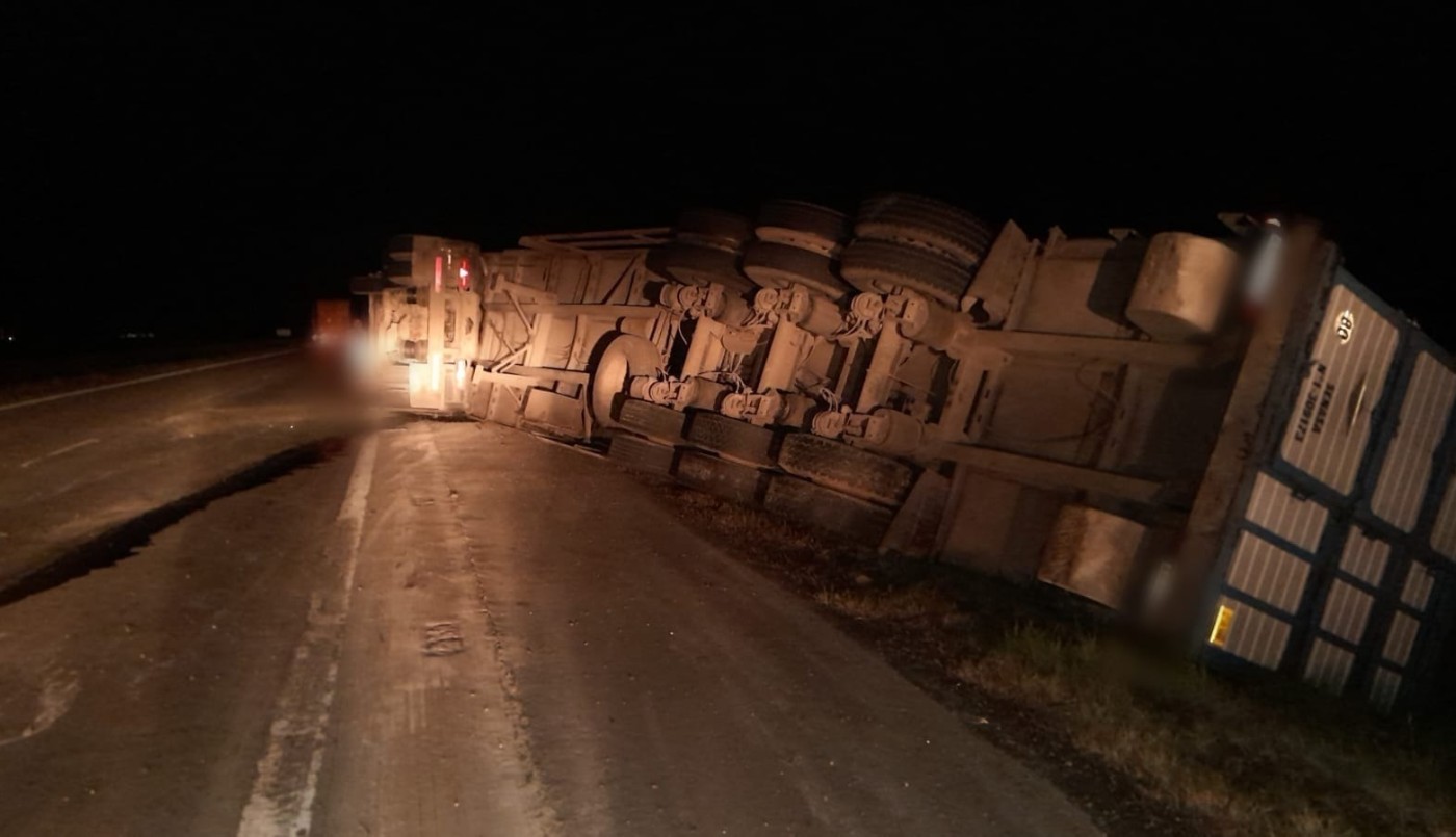 Volcó un camión con 100 chanchos sobre la Autopista Córdoba - Rosario | Córdoba