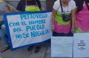 Realizan jornada nacional de protesta de "Cocineras contra el hambre" en reclamo de alimentos | Actualidad