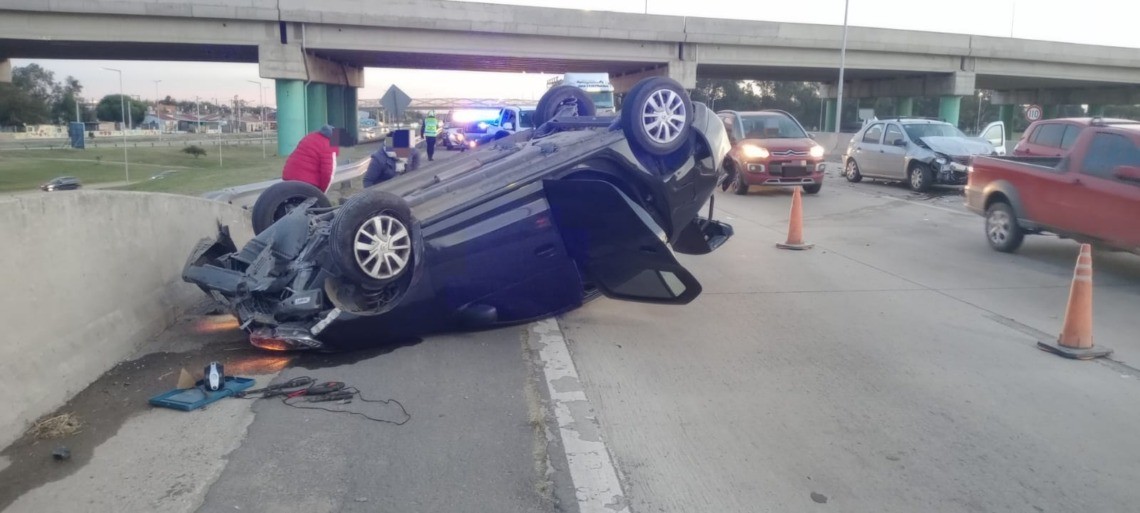 Choque mútiple en Circunvalación: un solo herido | Córdoba