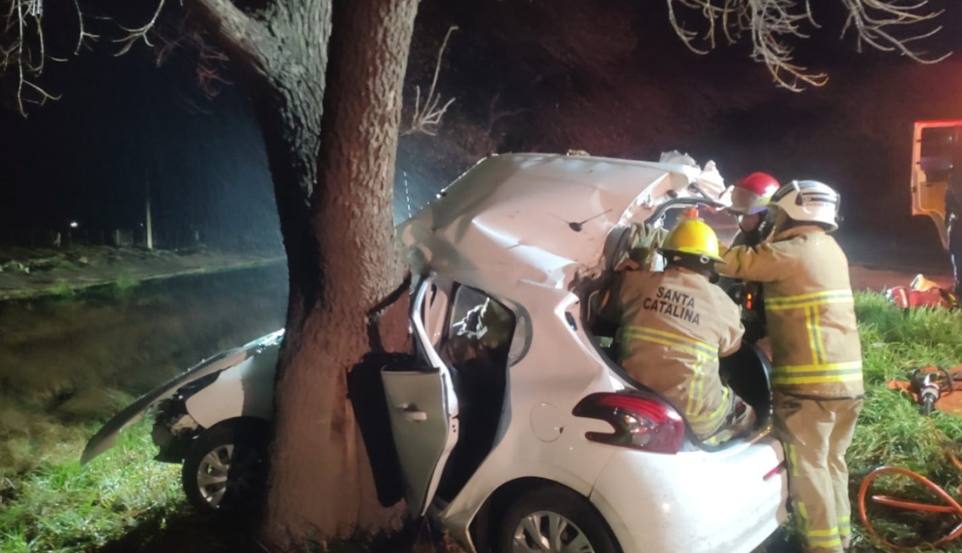 Una mujer resultó herida tras despistarse y chocar contra un árbol | Córdoba
