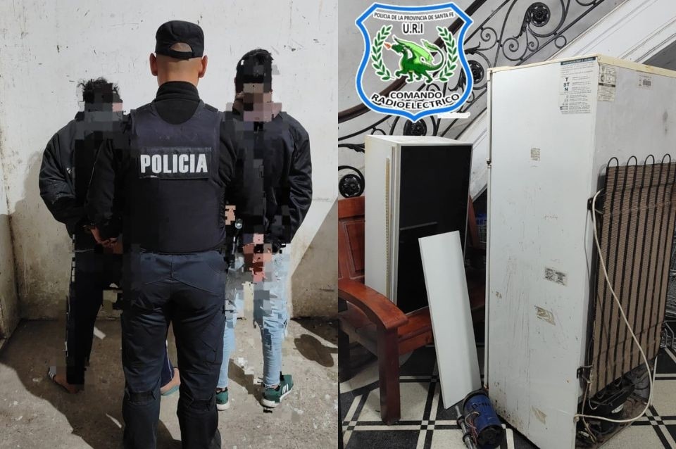 Robaron una heladera, se la llevaban al hombro y los detuvo la policía | Actualidad