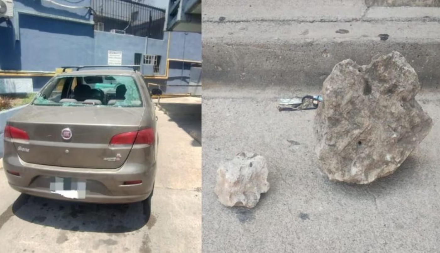 Un naranjita quedó detenido por romper el vidrio del auto de un piedrazo | Córdoba