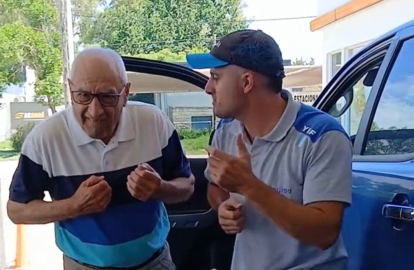 Marcos Juárez: Miguelito, el abuelo cordobés que alegra una estación de servicio de la localidad | Córdoba