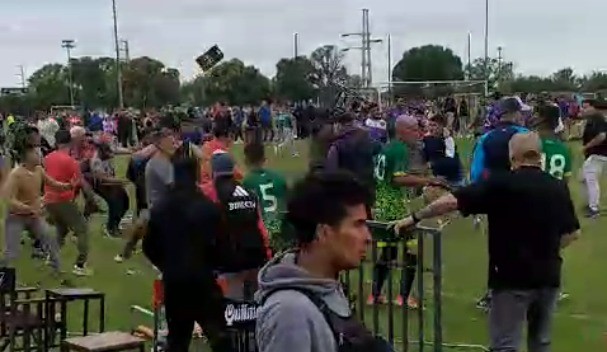 Video: salvaje batalla campal en la final de un torneo de fútbol amateur | Córdoba