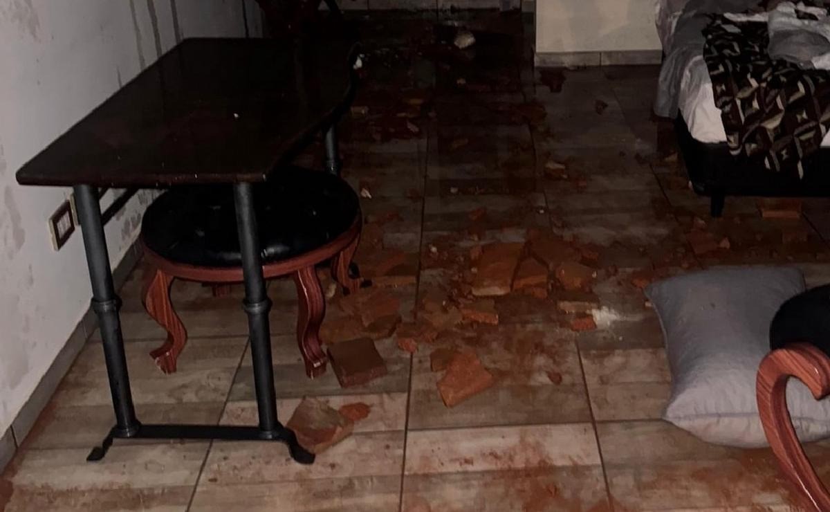 Un temporal arrancó el techo de un hotel en Oncativo durante la celebración de Año Nuevo | Córdoba