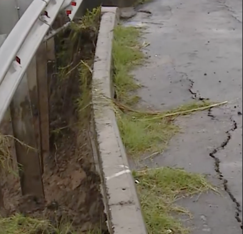 Consecuencias del temporal: un socavón en Av. Circunvalación | Córdoba