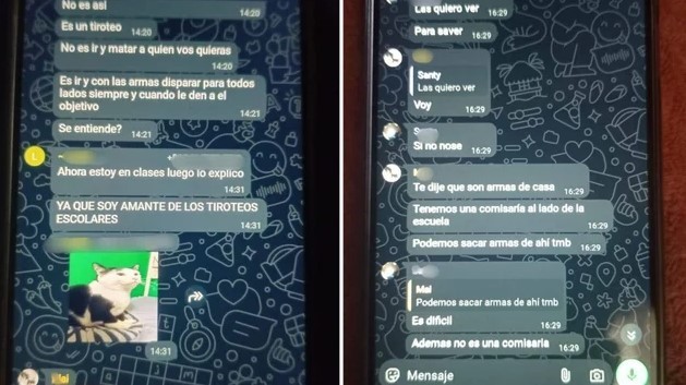 Se conocieron más chats de cómo los alumnos planificaban la masacre en Maschwitz | Actualidad