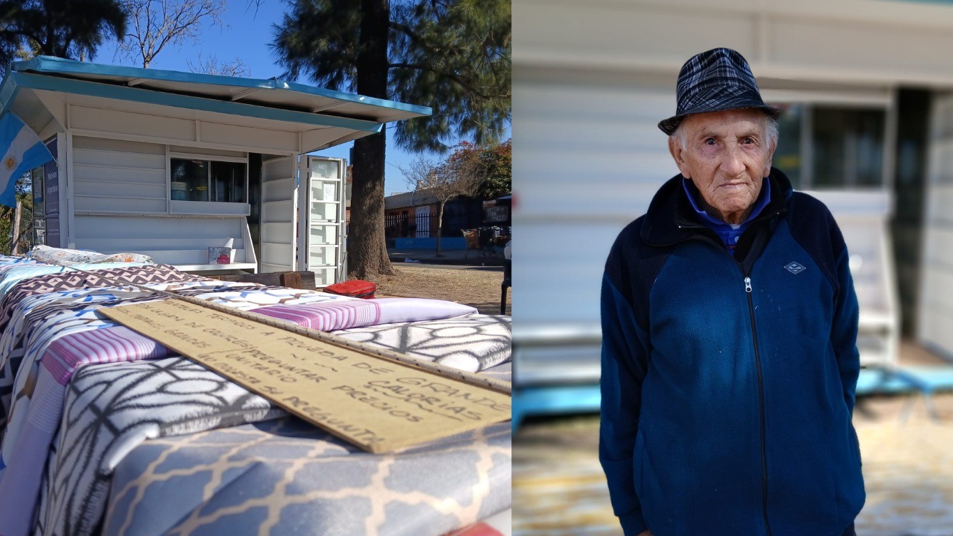 A sus 93 años, inauguró un puesto de ropa en un viejo módulo de diario en Córdoba | Córdoba