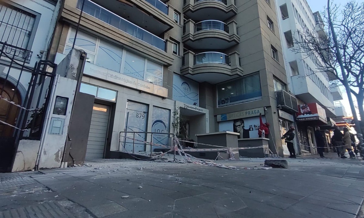 Derrumbe de mampostería en un edificio de Nueva Córdoba | Córdoba