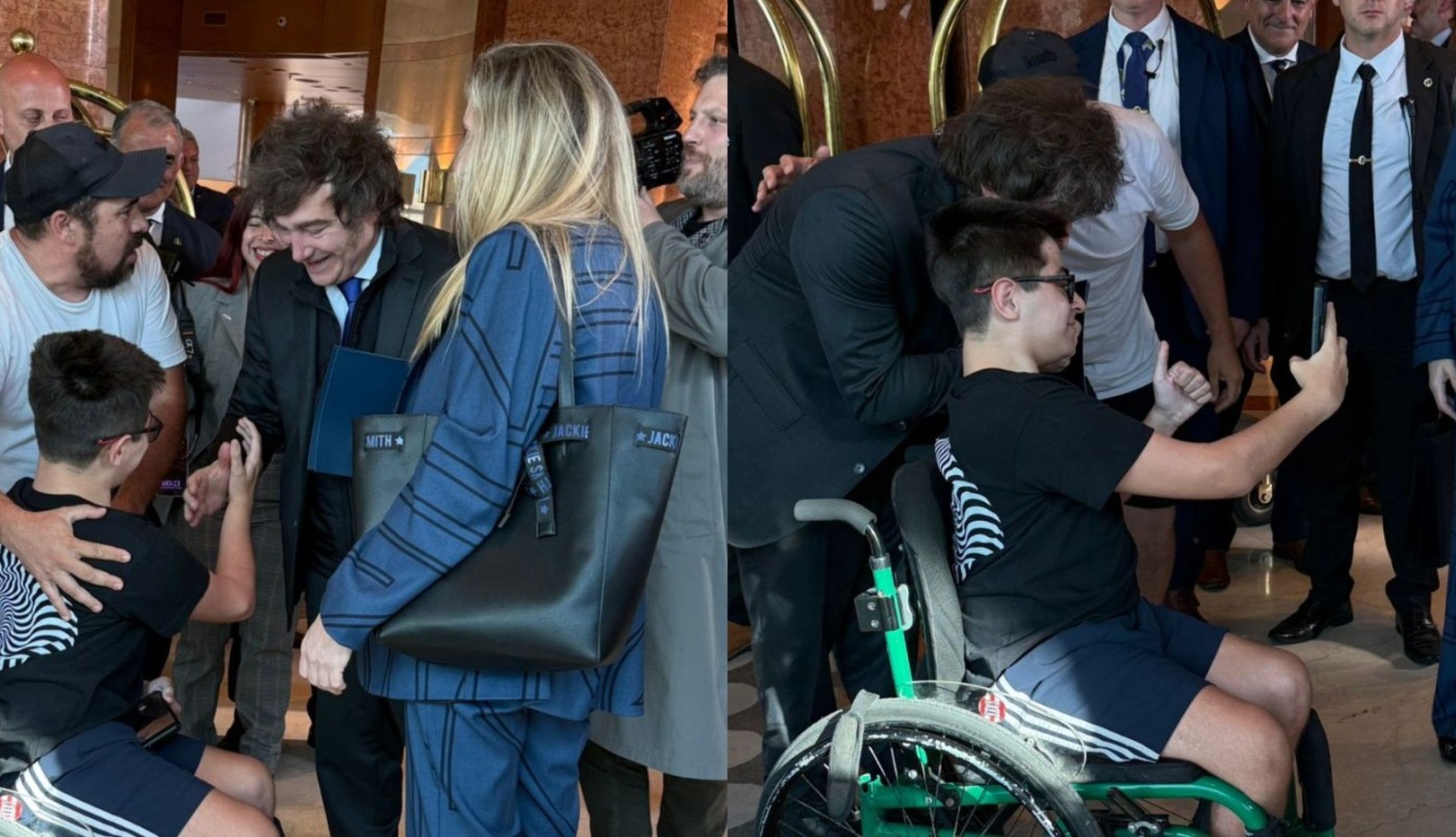 Milei en Córdoba y su encuentro con Tomi, el nene de “huesos de cristal” | Córdoba