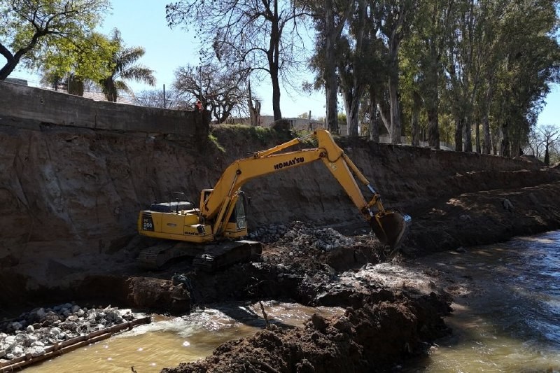 La Provincia avanza con las obras de defensa del Río Ctalamochita | Córdoba