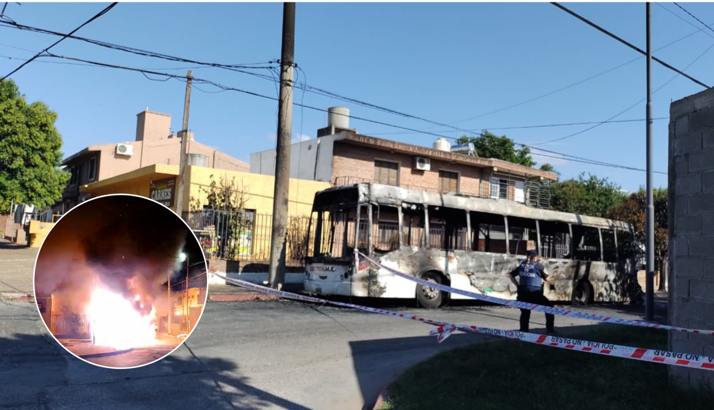 Se incendió un colectivo urbano en B° Parque Horizonte y dejó sin luz a toda la cuadra | Córdoba